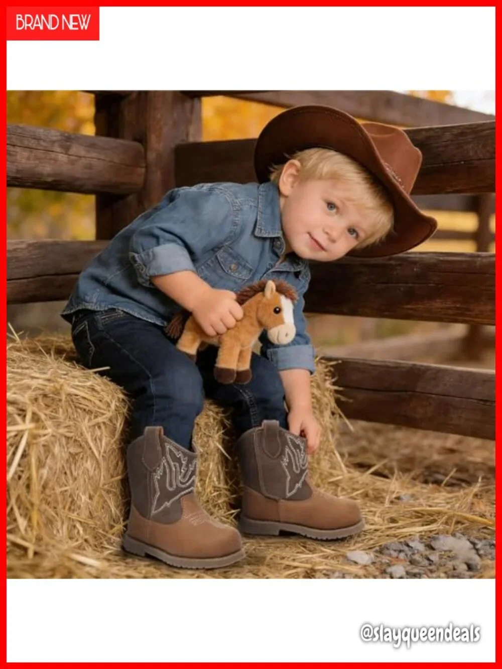 Toddler Cowboy Boots Boys Girls Baby Western Pull On